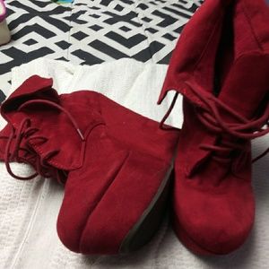 Platform ankle boots